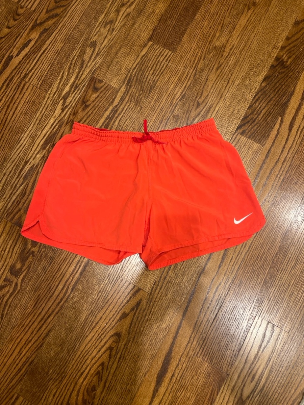 Nike Dri-FIT Neon Coral Running Shorts Athletic Workout Shorts Size Medium